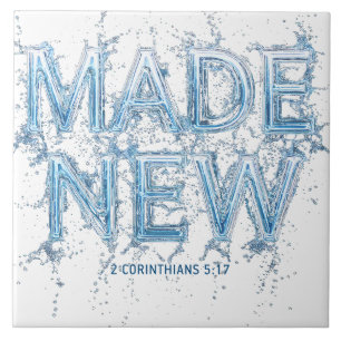 Made New Born Again Christian Faith: Water Baptism Tile