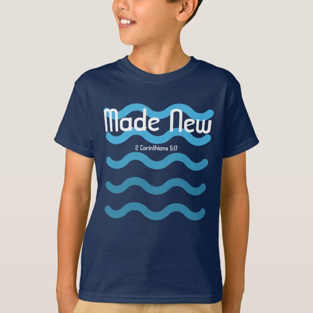 Made New Kids Baptism Verse Shirt (Front)