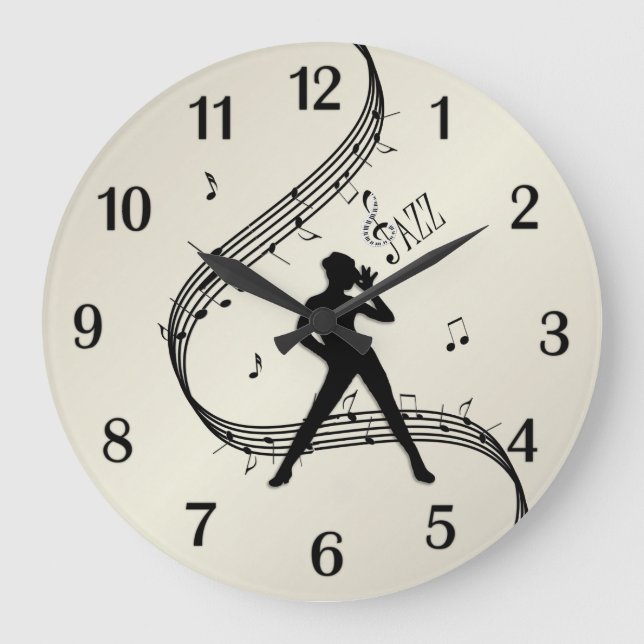 made new not showing ??Jazz Dance Golden / Large Clock (Front)