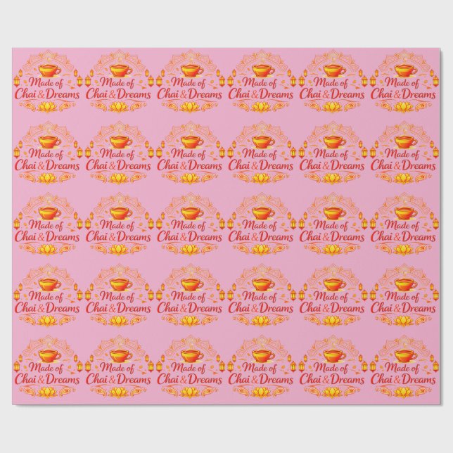 Made of Chai & Dreams – Timeless Warmth Inspired b Wrapping Paper (Flat)