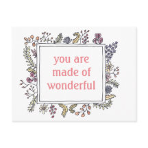Made of Wonderful - Postcard - Sweet Reminder