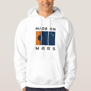Made On Mars Hoodie with Martian Flag