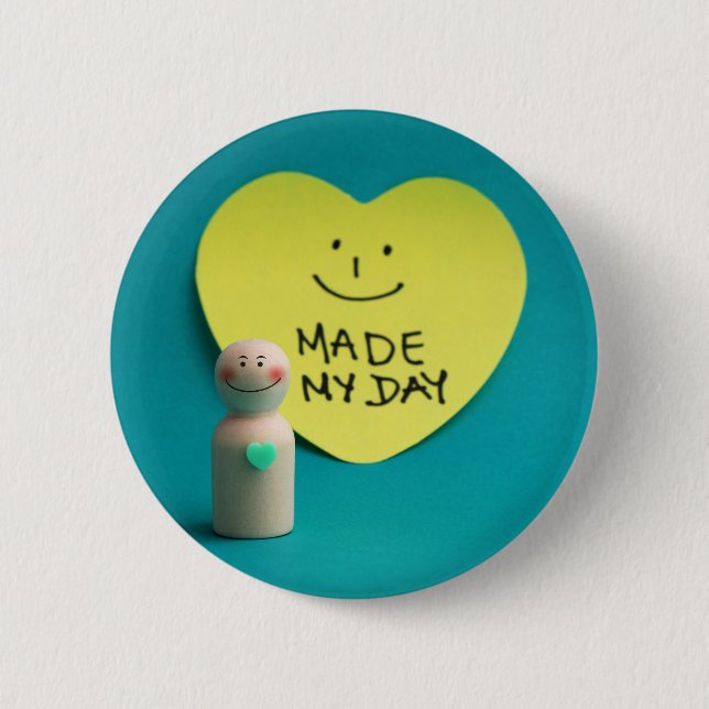 Made on the day 2 inch round button (Front)