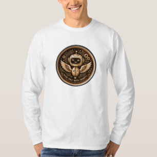 Made Only With Prompts Funny AI Coffee Robot T-Shirt