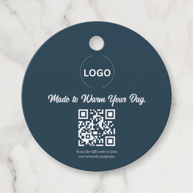 Made To Warm Your Day Coffee Gift Tag (Front)