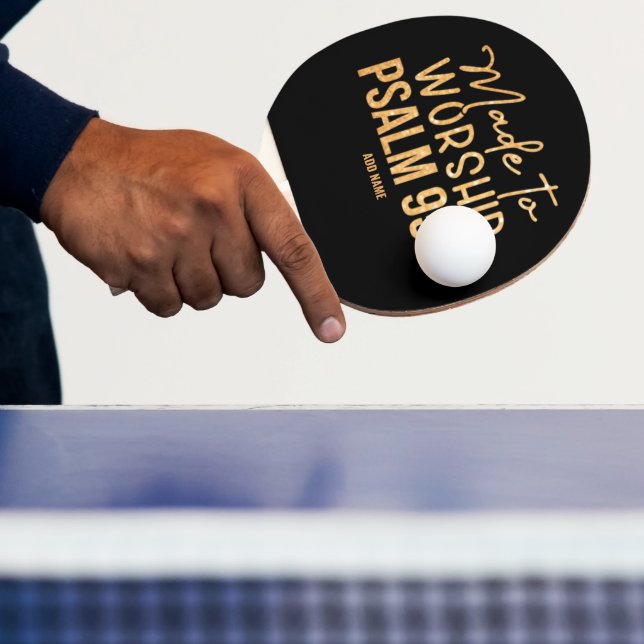 Made to Worship Christian Ping Pong Paddle (Insitu)