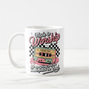 Made to Worship Psalms 150:6 Retro  Coffee Mug