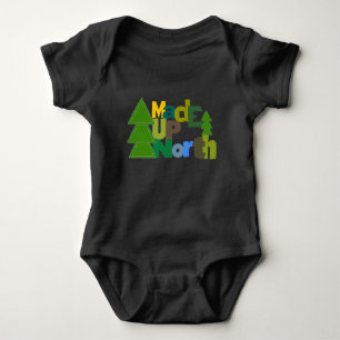 Made UpNorth Up North Girls T-shirt Dress Baby Bodysuit