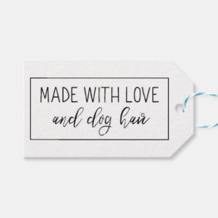 Made with Love and Dog Hair Gift Tag