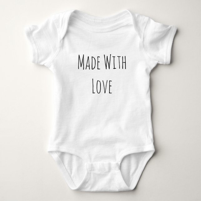 Made With Love Baby Bodysuit (Front)
