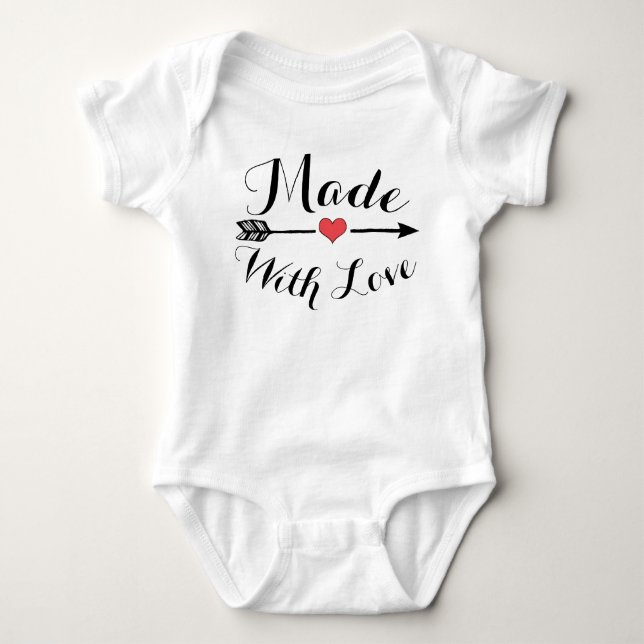 Made with Love Baby Romper (Front)