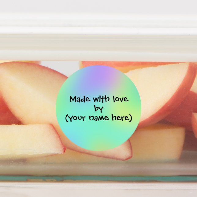 Made With Love By Personalized Labels (Affixed)