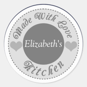 Made With Love Custom Baking Stickers