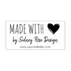 Made with Love Doodled Heart & Name