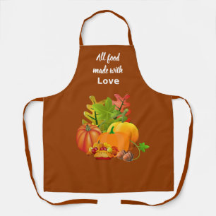 Made with Love Fall Season Pumpkin Apron