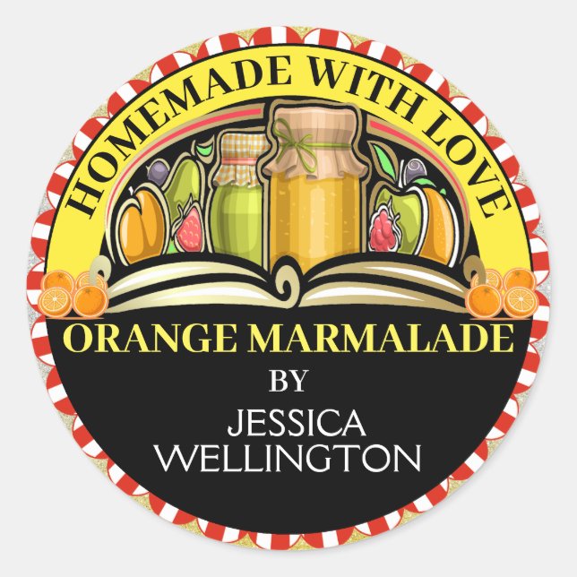 Made With Love Food Sticker (Front)