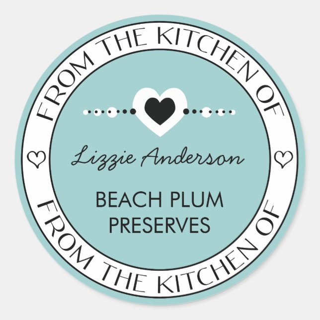 Made with Love From the Kitchen of Label (Front)