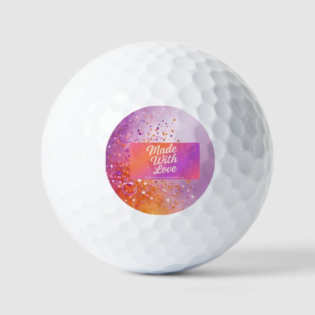 Made With Love Golf Ball (Front)