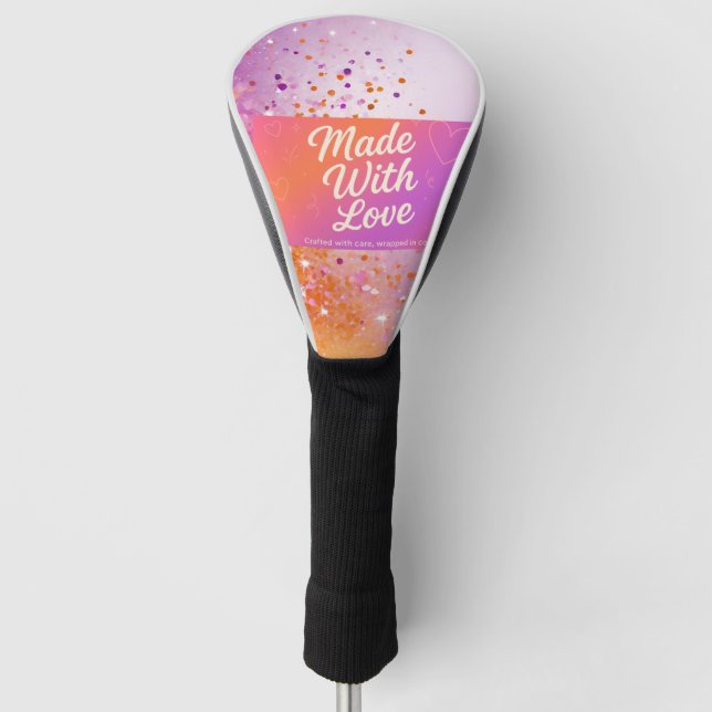 Made With Love Golf Glove Golf Head Cover (Front)