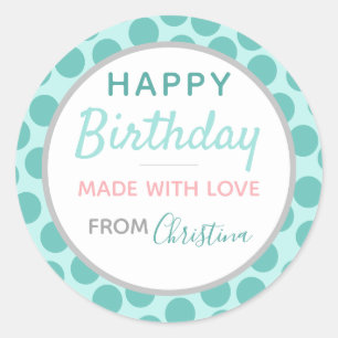 Made With Love Happy Birthday Sticker (20)