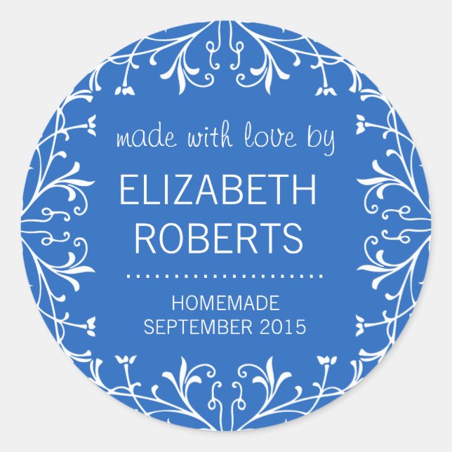 Made with Love Homemade Canning Gift Labels (Front)