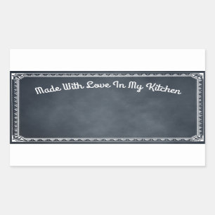 Made With Love In My Kitchen Blackboard Sticker