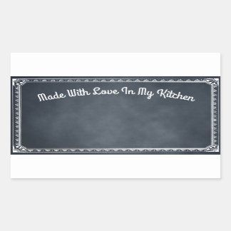 Made With Love In My Kitchen Blackboard Sticker