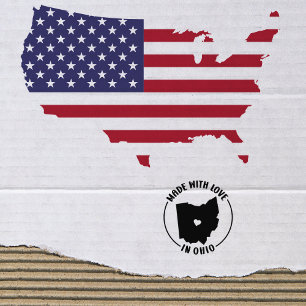 Made With Love in Ohio, Small Business,    Rubber Stamp