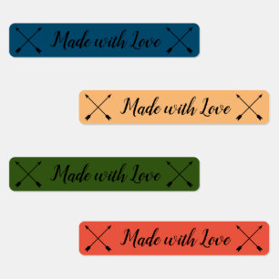 Made with Love kids Clothing Labels, arrows