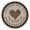 Made With Love Kraft Paper Heart Jam Canning Label