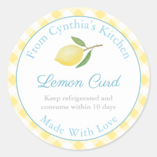 Made With Love Lemon Curd Country Kitchen Labels