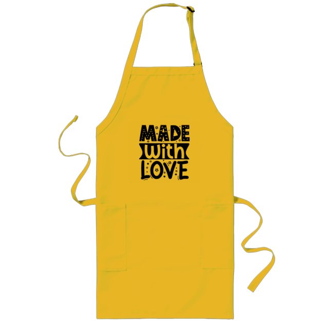Made With Love Long Apron (Front)