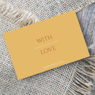 Made With Love Neutral Discount Gift Voucher Business Card
