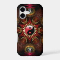 Made with Love : New Age Red YinYang Fractal Star