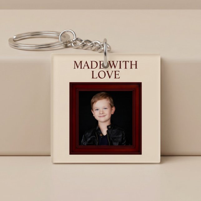 MADE WITH LOVE Personalized Child Photo Keychain (Creator Uploaded)