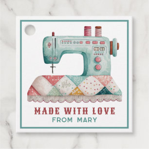 Made with Love Personalized Sewing Favour Tags