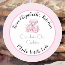 Made With Love Pink Floral Mixer Home Baked Gift