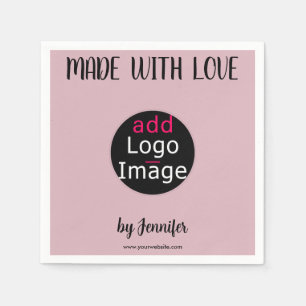 Made With Love Professional Custom Dusty Rose Pink Napkin