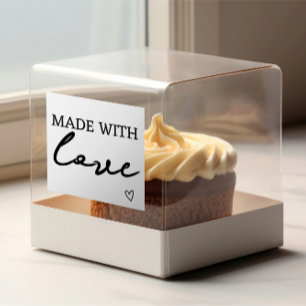 Made with love  rubber stamp