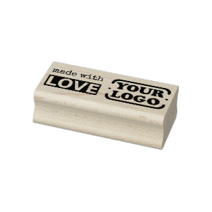 Made with Love Simple Stylish Text Logo Template  Rubber Stamp