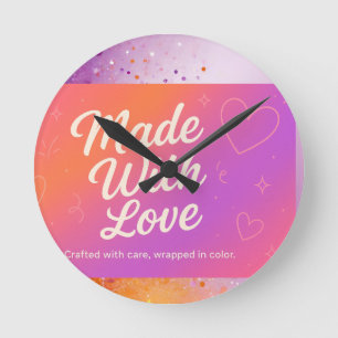 Made With Love Wall Clock