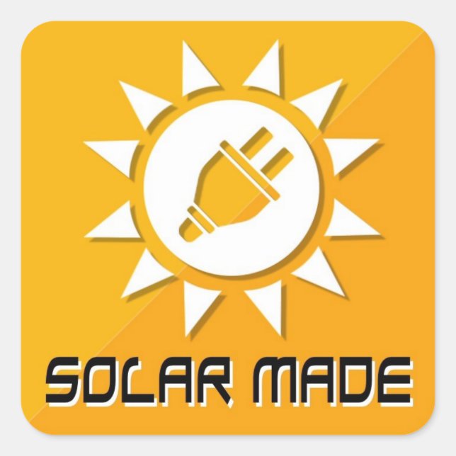 Made With Solar Stickers (Front)