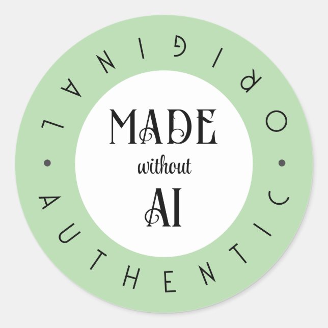 Made Without AI Stickers (Front)