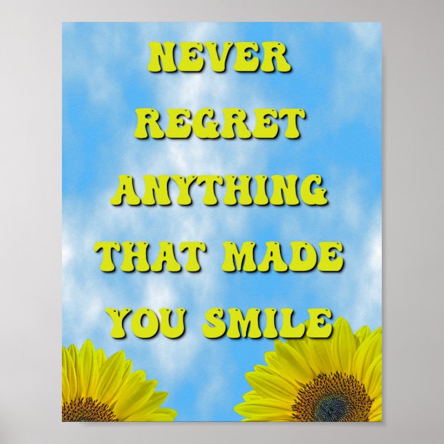 Made You Smile Poster (Front)