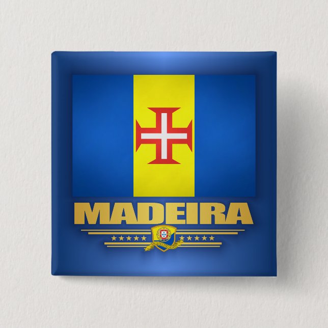 Madeira 2 Inch Square Button (Front)