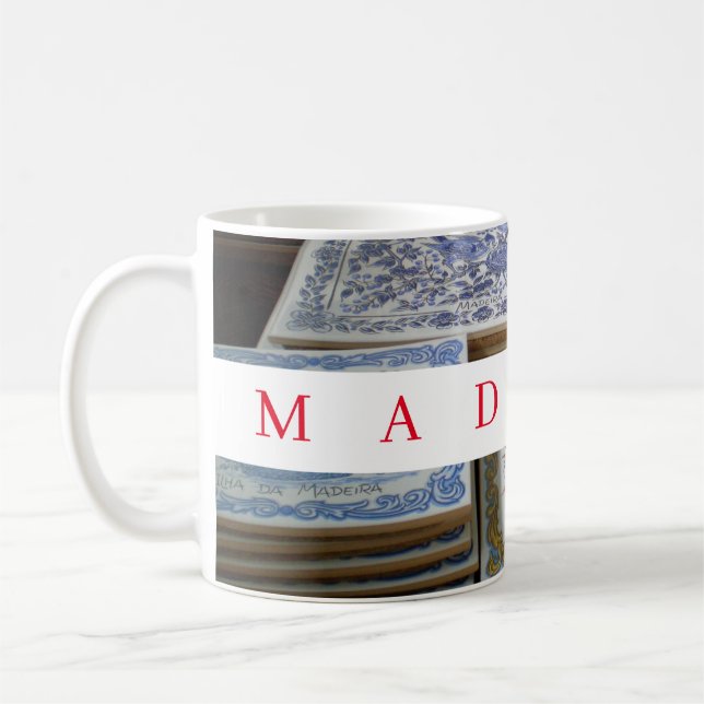 Madeira azulejos for sale coffee mug (Left)