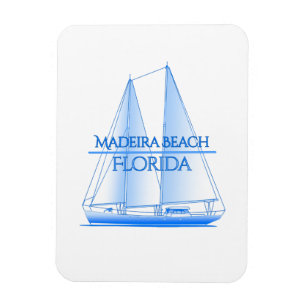 Madeira Beach Coastal Nautical Sailing Sailor Magnet