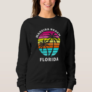 Madeira Beach Florida Sunset Palm Trees Family Vac Sweatshirt