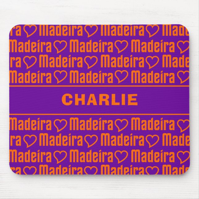 Madeira custom name mousepad (Front)