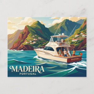 Madeira Deep Sea Fishing Grounds Portugal Postcard